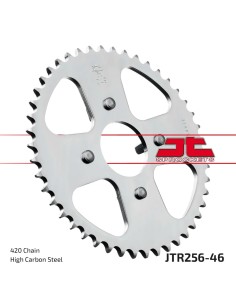 corona moto jt sprockets de acero de 46 dientes jtr256 46
