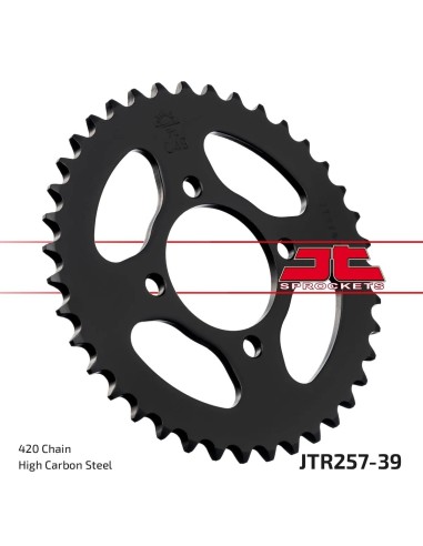 corona moto jt sprockets de acero de 39 dientes jtr257 39