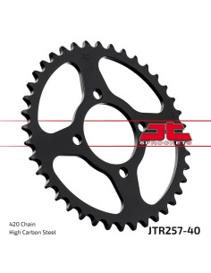 corona moto jt sprockets de acero de 40 dientes jtr257 40