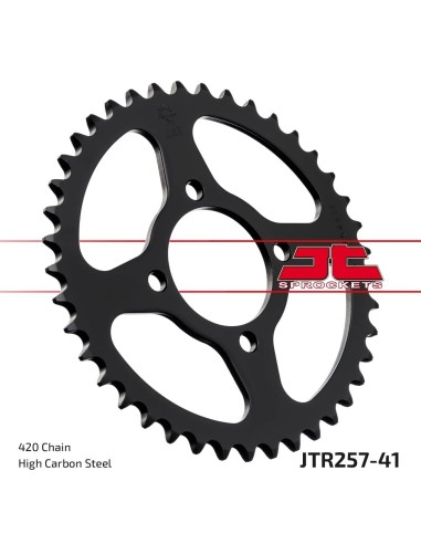 corona moto jt sprockets de acero de 41 dientes jtr257 41