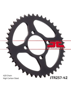 corona moto jt sprockets de acero de 42 dientes jtr257 42