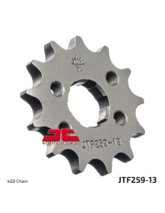 pinon de moto jt sprockets acero 13 dientes p 428 jtf259 13