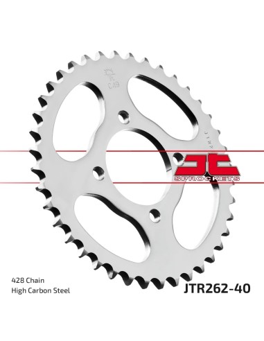 corona moto jt sprockets de acero de 40 dientes jtr262 40