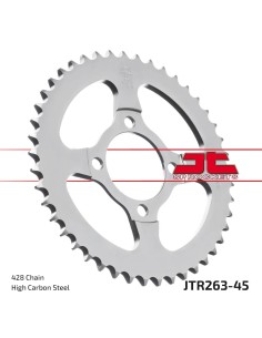 corona moto jt sprockets de acero de 45 dientes jtr263 45