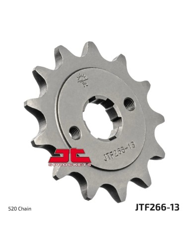 pinon de moto jt sprockets acero 13 dientes p 520 jtf266 13