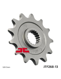 pinon de moto jt sprockets acero 13 dientes p 520 jtf268 13