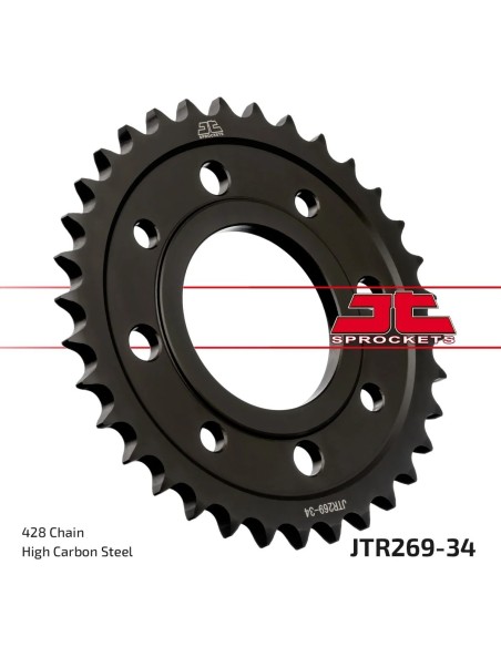 corona moto jt sprockets de acero de 34 dientes jtr269 34