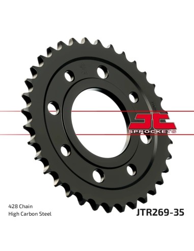 corona moto jt sprockets de acero de 35 dientes jtr269 35