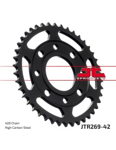 corona moto jt sprockets de acero de 42 dientes jtr269 42