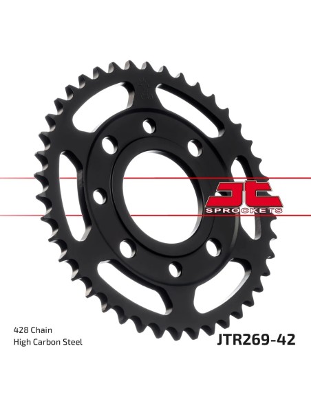 corona moto jt sprockets de acero de 42 dientes jtr269 42