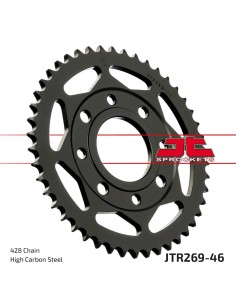 corona moto jt sprockets de acero de 46 dientes jtr269 46