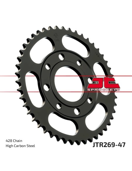 corona moto jt sprockets de acero de 47 dientes jtr269 47