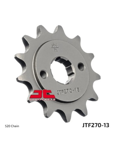 pinon de moto jt sprockets acero 13 dientes p 520 jtf270 13