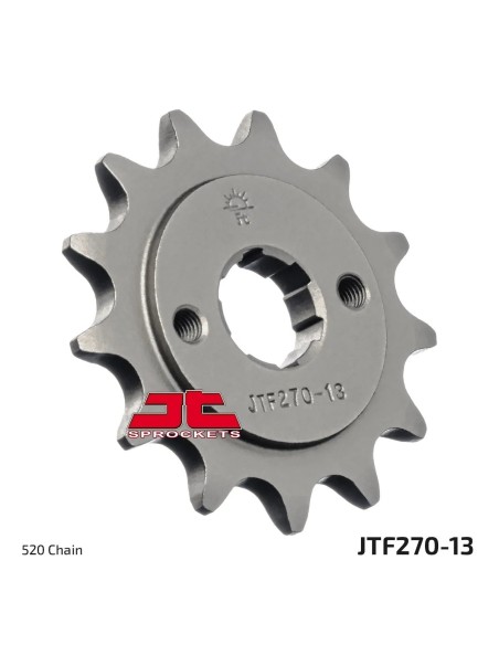 pinon de moto jt sprockets acero 13 dientes p 520 jtf270 13