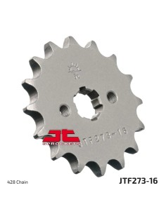 pinon de moto jt sprockets acero 16 dientes p 428 jtf273 16