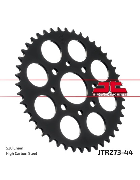 corona moto jt sprockets de acero de 44 dientes jtr273 44