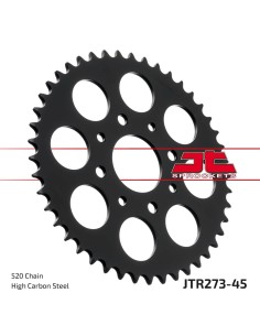 corona moto jt sprockets de acero de 45 dientes jtr273 45