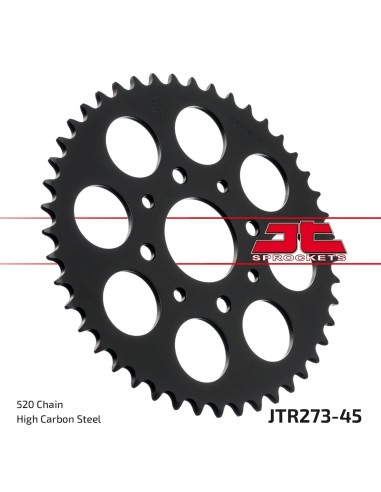 corona moto jt sprockets de acero de 45 dientes jtr273 45