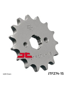pinon de moto jt sprockets acero 15 dientes p 428 jtf274 15