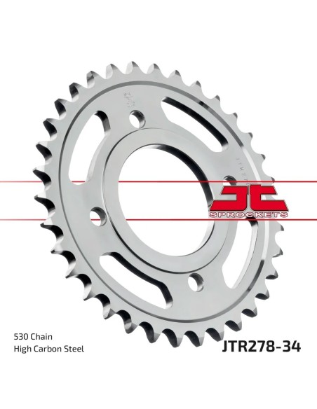 corona moto jt sprockets de acero de 34 dientes jtr278 34