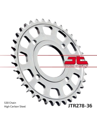 corona moto jt sprockets de acero de 36 dientes jtr278 36