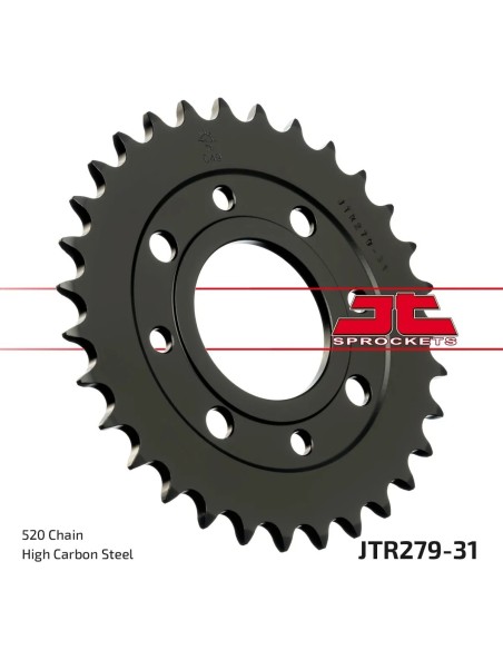 corona moto jt sprockets de acero de 31 dientes jtr279 31