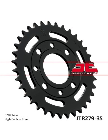 corona moto jt sprockets de acero de 35 dientes jtr279 35
