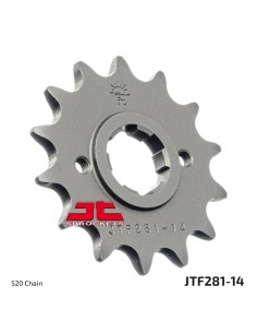 pinon de moto jt sprockets acero 14 dientes p 520 jtf281 14