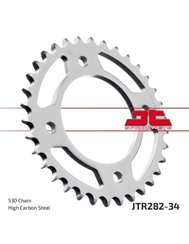 corona moto jt sprockets de acero de 34 dientes jtr282 34