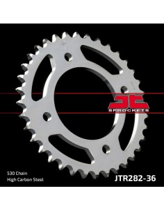 corona moto jt sprockets de acero de 36 dientes jtr282 36