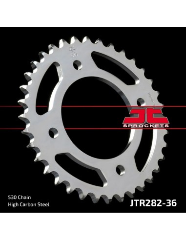 corona moto jt sprockets de acero de 36 dientes jtr282 36