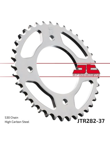 corona moto jt sprockets de acero de 37 dientes jtr282 37