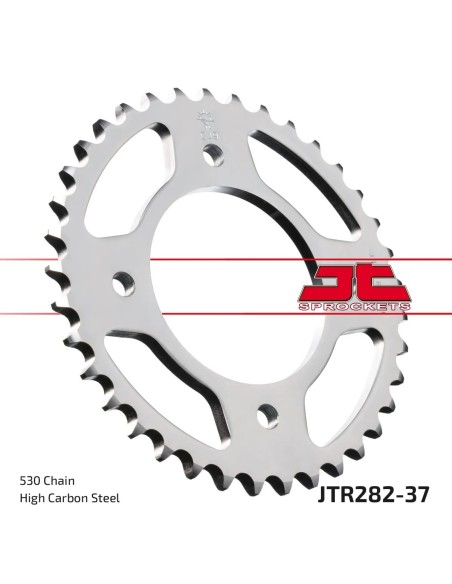 corona moto jt sprockets de acero de 37 dientes jtr282 37