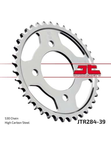 corona moto jt sprockets de acero de 39 dientes jtr284 39