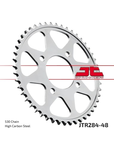 corona moto jt sprockets de acero de 48 dientes jtr284 48