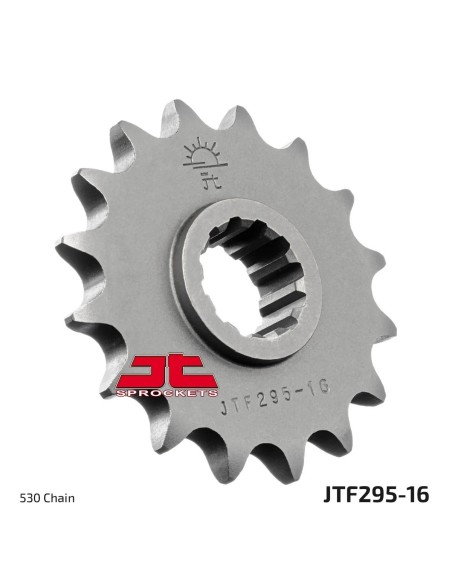 pinon de moto jt sprockets acero 16 dientes p 530 jtf295 16
