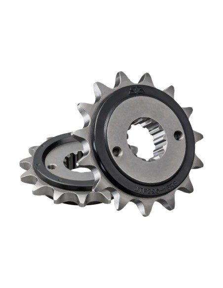 pinon de moto jt sprockets con goma 15 dientes p 525 jtf296 15rb