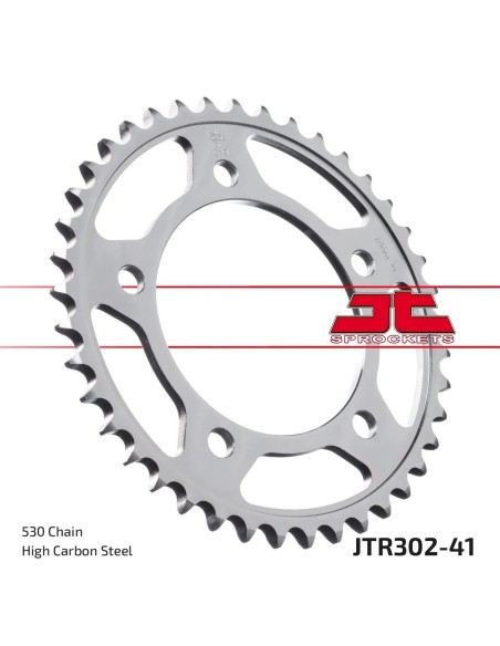 corona moto jt sprockets de acero de 41 dientes jtr302 41