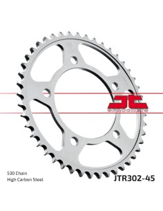 corona moto jt sprockets de acero de 45 dientes jtr302 45