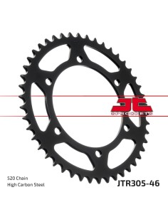 corona moto jt sprockets de acero de 46 dientes jtr305 46