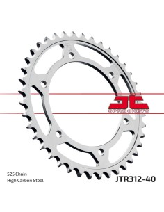 corona moto jt sprockets de acero de 40 dientes jtr312 40