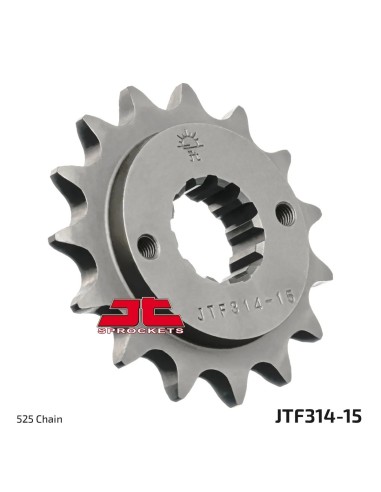pinon de moto jt sprockets acero 15 dientes p 525 jtf314 15