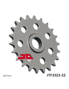 pinon de moto jt sprockets acero 22 dientes p 520 jtf3323 22