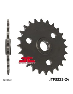 pinon de moto jt sprockets acero 24 dientes p 520 jtf3323 24