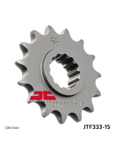 pinon de moto jt sprockets acero 15 dientes p 530 jtf333 15