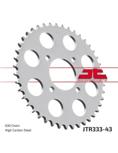 corona moto jt sprockets de acero de 43 dientes jtr333 43