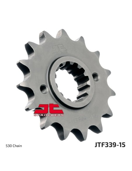 pinon de moto jt sprockets acero 15 dientes p 530 jtf339 15