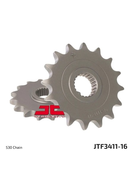 pinon de moto jt sprockets acero 16 dientes p 530 jtf3411 16