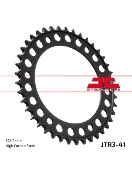corona moto jt sprockets de acero de 41 dientes jtr3 41