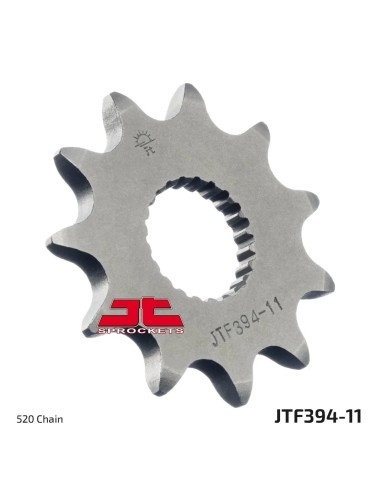 pinon de moto jt sprockets acero 11 dientes p 520 jtf394 11